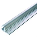 Keder skinne aluminium m. flange, 14x30mm, L:6m til keder ø7,5-9mm 